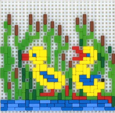 Stickit-Pixel 2 Enten im Schilf