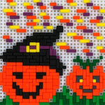 Stickit-Pixel 2 Halloween Kürbisse
