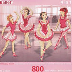 Stecksystem Ballett 4 in 1 mit XXL-Steckvorlage