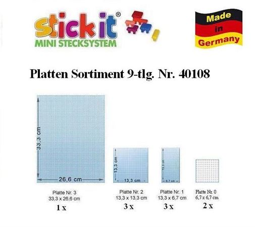 Stick it Platten Sortiment