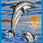 Stecksystem Delfine mit Sonne