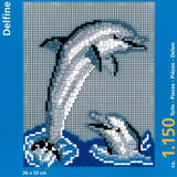 Stecksystem Zwei Delfine im Wasser