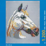 Stecksystem Pferd weiss