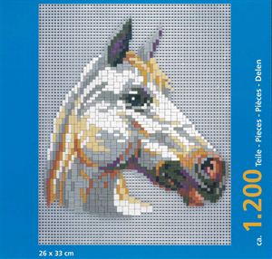 Stecksystem Pferd weiss