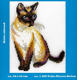 Stecksystem Katze sitzend