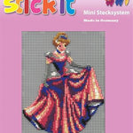 Stecksystem Prinzessin pink Motiv 1 mit XXL-Steckvorlage