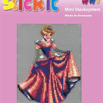 Stecksystem Prinzessin pink Motiv 1 mit XXL-Steckvorlage