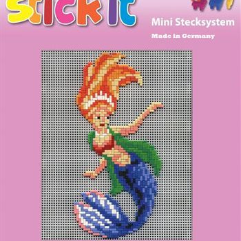 Stecksystem Prinzessin Meerjungfrau Motiv 4 mit XXL-Steckvorlage
