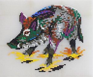 Stecksystem Wildsau mit XXL-Steckvorlage