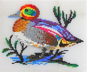 Stecksystem Ente mit XXL-Steckvorlage