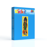 Stecksystem Mädchen mit roten Mantel mit XXL-Steckvorlage