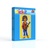 Stecksystem Junge mit Gitarre mit XXL-Steckvorlage