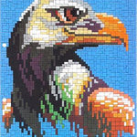 Stecksystem Seeadler voll ausgesteckt mit XXL-Steckvorlage