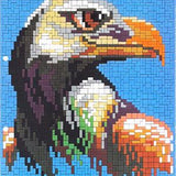 Stecksystem Seeadler voll ausgesteckt mit XXL-Steckvorlage