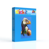 Stecksystem Seeadler voll ausgesteckt mit XXL-Steckvorlage