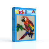 Stecksystem Papagei mit XXL-Steckvorlage