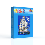 Stickit-Stecksystem Segelschiff mit XXL-Steckvorlage