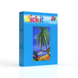 Stickit Mini Stecksystem Palmenstrand mit XXL-Steckvorlage