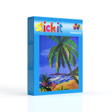 Stickit Mini Stecksystem Palmenstrand mit XXL-Steckvorlage
