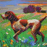 Stecksystem Jagdhund mit XXL-Steckvorlage