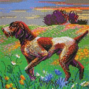 Stecksystem Jagdhund mit XXL-Steckvorlage