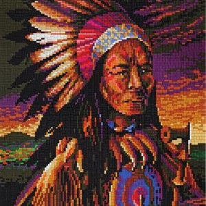 Stecksystem Indianer mit XXL-Steckvorlage