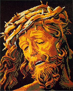 Stecksystem Jesus mit XXL-Steckvorlage