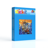 Stecksystem Schloss Neuschwanstein im Winter mit XXL-Steckvorlage