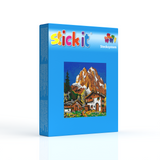 Stecksystem Berghütte mit XXL-Steckvorlage