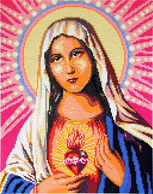 Stecksystem Madonna mit XXL-Steckvorlage