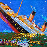 Stecksystem Titanic sinkend mit XXL-Steckvorlage