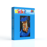 Stecksystem Weltraumtiger mit XXL-Steckvorlage