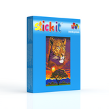 Stecksystem Leopard in der Sonne mit XXL-Steckvorlage