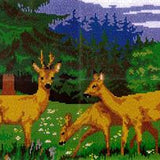 Stecksystem Rehe im Wald mit XXL-Steckvorlage