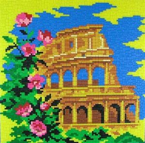 Stecksystem Colosseum Rom mit XXL-Steckvorlage