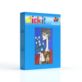 Stecksystem Portrait von Madame Z (Pablo Picasso) mit XXL-Steckvorlage