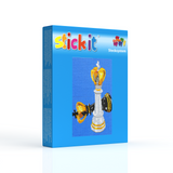 Stecksystem Schachfigur "König" mit XXL-Steckvorlage