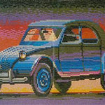 Stecksystem Citroen 2CV (Ente) mit XXL-Steckvorlage