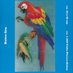 Stecksystem roter Ara mit XXL-Steckvorlage