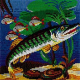 Stecksystem Hecht mit XXL-Steckvorlage