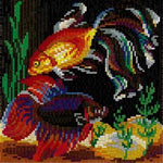 Stecksystem Schleierschwanzfisch mit XXL-Steckvorlage