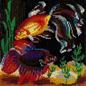 Stecksystem Schleierschwanzfisch mit XXL-Steckvorlage