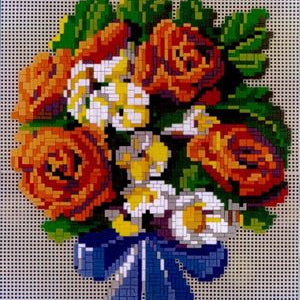 Stecksystem Blumenstrauß Motiv 1 mit XXL-Steckvorlage