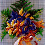 Stecksystem Blumenstrauß Motiv 5 mit XXL-Steckvorlage