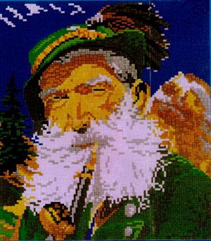 Stecksystem Bergbauer mit XXL-Steckvorlage