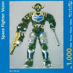 Stecksystem Space Fighter "Vezor" mit Metallic Steine