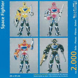 Stecksystem Space Fighter 4 in 1 mit Metallic Steine