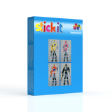 Stecksystem Space Fighter 4 in 1 mit Metallic Steine
