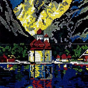 Stecksystem Kirche St. Bartholomä am Königssee mit XXL-Steckvorlage