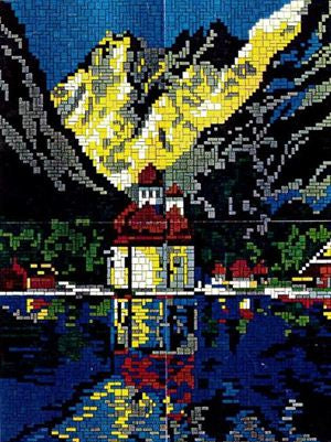 Stecksystem Kirche St. Bartholomä am Königssee mit XXL-Steckvorlage